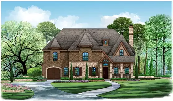 image of french country house plan 6785